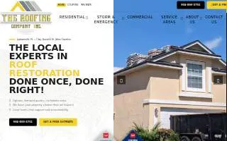 The Roofing Company Inc. of Jacksonville website