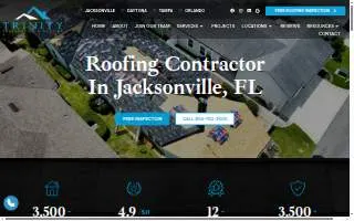 Trinity Restoration and Roofing website