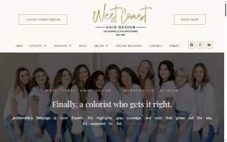 West Coast Hair Design Inc. website
