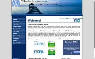 Wheeler & Associates, CPA, PA website