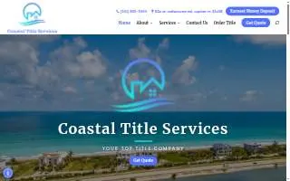 Coastal Title Services, Inc website