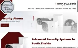 Contractors Alarm Services, Inc. website