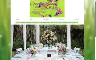 Creative Florals Inc website