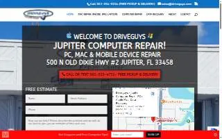 Driveguys - Jupiter Computer Repair PC / Apple Mac, Data Recovery website