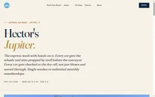 Hector's Car Wash of Jupiter website