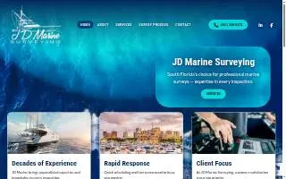 JD Marine Surveying website