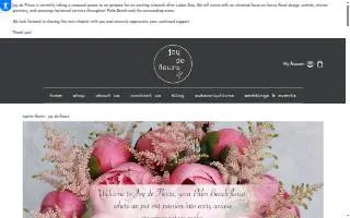 Joy de Fleurs website