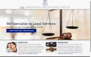 Tala Legal P.A. website