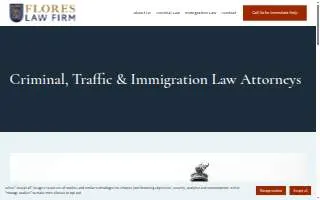 The Flores Law Firm, PA website