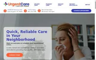 Urgent Care of Jupiter Farms website