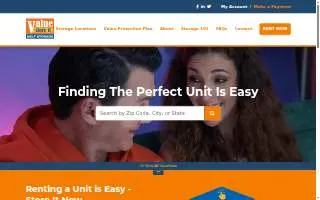 Value Store It Self Storage of Jupiter website