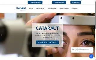 Kendall Eye Specialists website