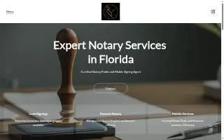 Real Notary Solutions of Kendall website