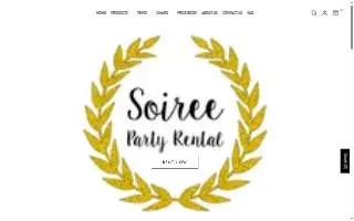 Soiree Party Rental website