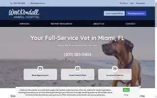West Kendall Animal Hospital website