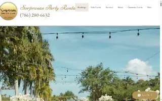 Sorpresas Party Rental of Country Walk website