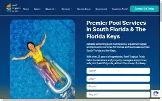 Reef Tropical Pools of Key Largo website