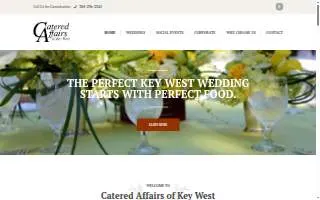 Catered Affairs of Key West website