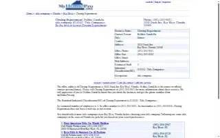 Closing Department website