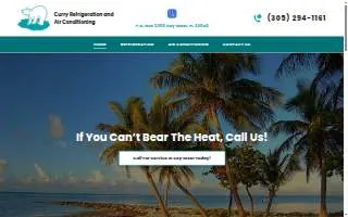 Curry Refrigeration & Air Conditioning website