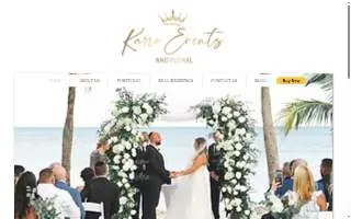 Karro Events and Floral website