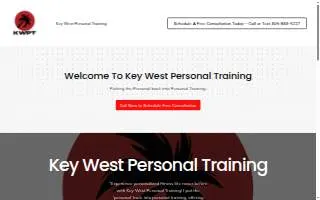 Key West Personal Training website