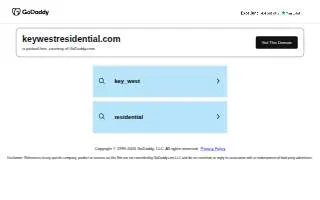 Key West Residential Property Management website