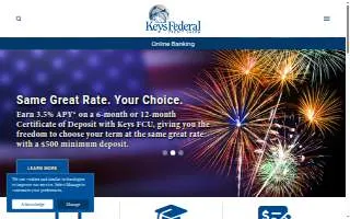 Keys Federal Credit Union Southard St. website