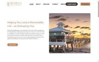 Modus Wealth Management website
