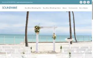 SoundWave Key West | Wedding DJ & Videographer website