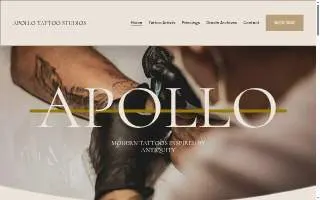 Apollo Tattoo Studios website