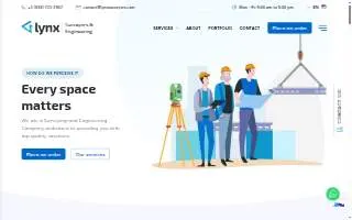 LYNX SURVEYORS AND ENGINEERING of Kissimmee website