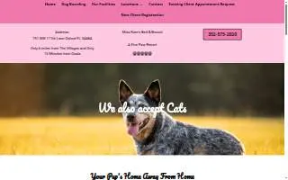 Miss Kate's Bed & Biscuit website