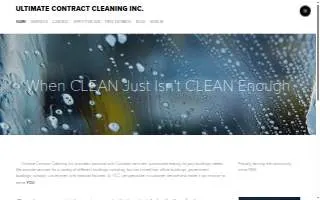 Ultimate Contract Cleaning website