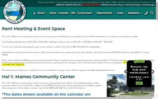 Hal Y. Maines Community Center website