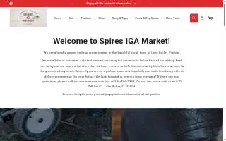 Spires IGA Market website