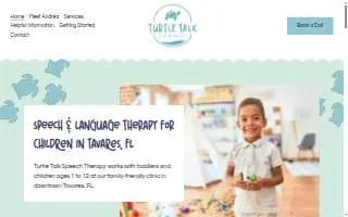 Turtle Talk Speech Therapy of Lake Butler website