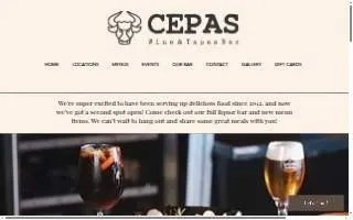 Cepas Wine & Tapas Bar website