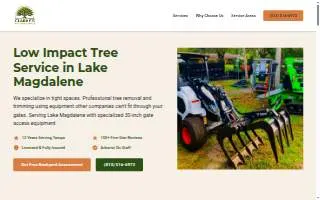Clarke's Pro Tree Service website