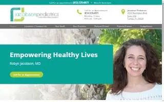 Jacobson Pediatrics of Lake Magdalene website