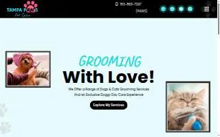 Tampa Paws Pet Salon of Lake Magdalene website