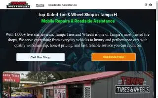 Tampa Tires and Wheels & Roadside Assistance of Lake Magdalene website