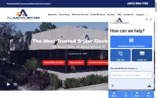 All Electric Services of Lake Mary website
