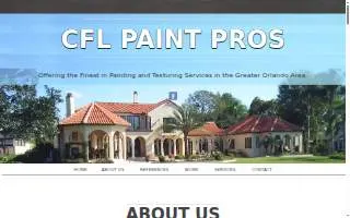 Central Florida Paint Pros Inc. website