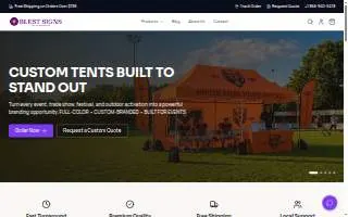 Blest Signs website