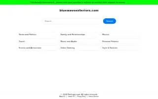 Blue Wave Exterior Services LLC website