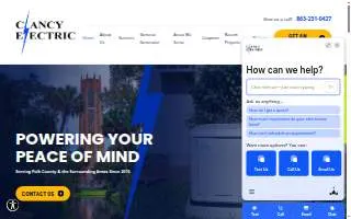 Clancy Electric website