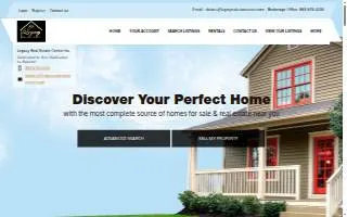 Legacy Real Estate Center, Inc website