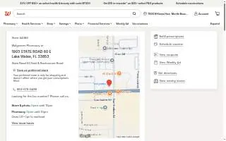 Walgreens Pharmacy of Lake Wales website