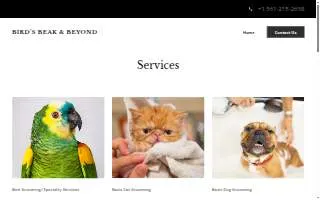 Birds' Beak & Beyond Mobile Bird/ Cat/ Dog/ Exotic Grooming, Consulting, Sitting, Behavioral, Transport, and Kennel Cleaning. website